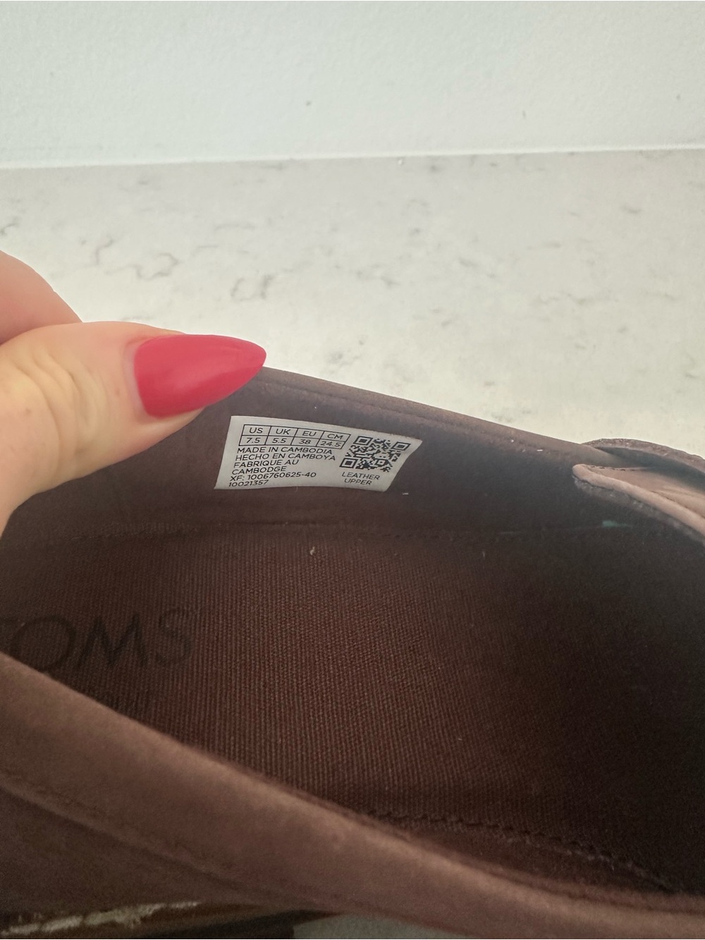 Tom’s Cara Loafers in Oak Brown Leather - Picture 11 of 11